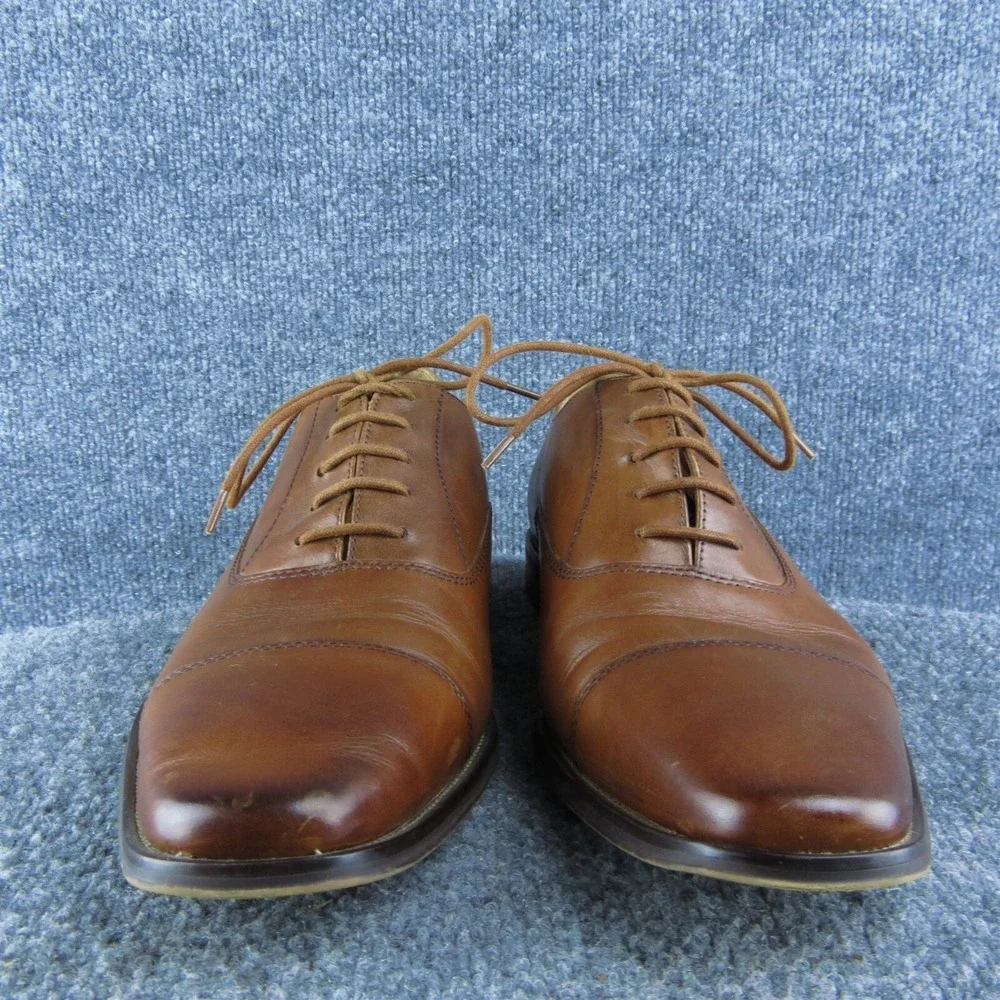 Nordstrom Shop Toe Cap Men Oxford Shoes Size 11.5 Medium Brown  Lace‎ Up